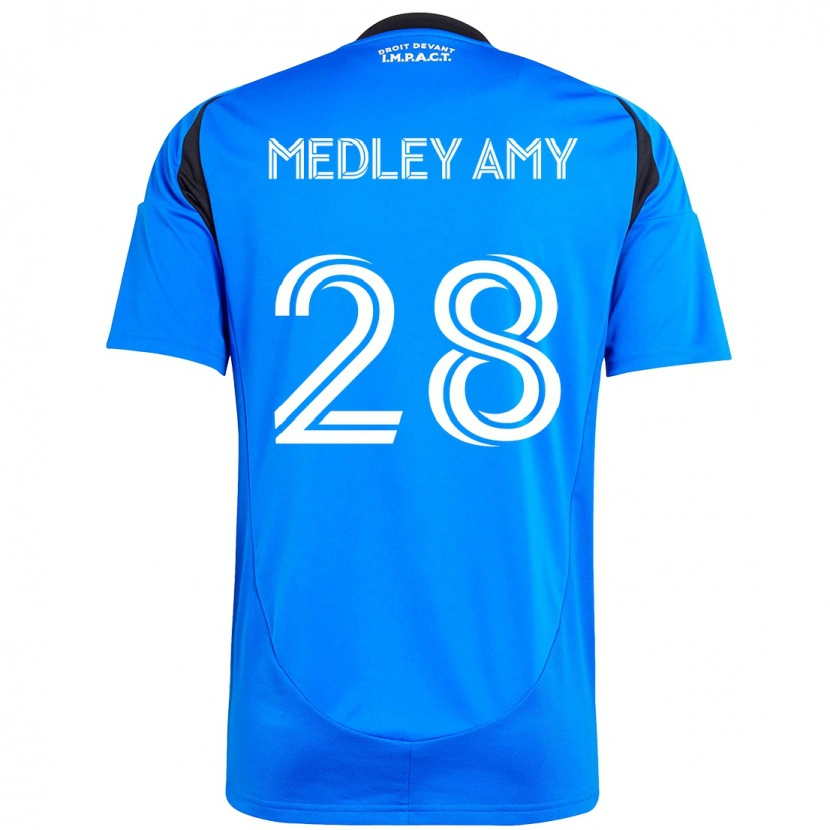 Danxen Dětské Medley Amy #28 Nebesky Modrá Tmavě Modrá Domů Hráčské Dresy 2025/26 Dres