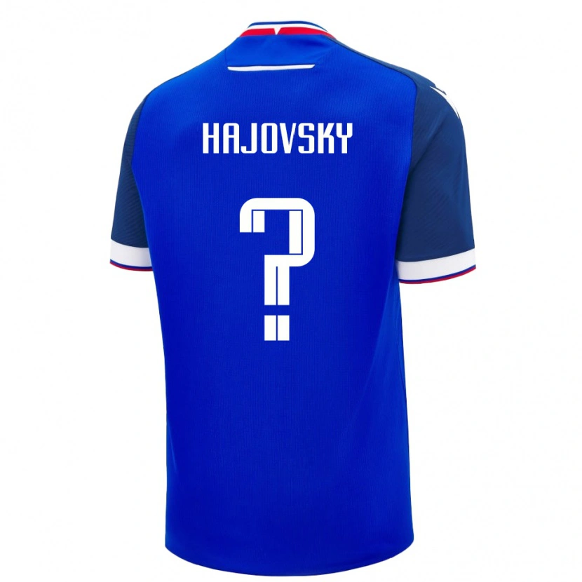 Danxen Dětské Slovensko Tadeas Hajovsky #0 Modrý Domů Hráčské Dresy 24-26 Dres