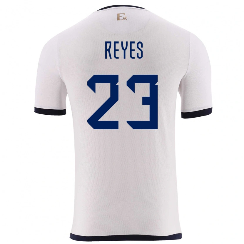 Danxen Dětské Ekvádor Maikel Reyes #23 Bílý Daleko Hráčské Dresy 24-26 Dres