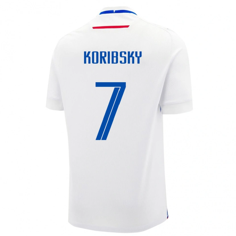 Danxen Dětské Slovensko Simon Koribsky #7 Bílý Daleko Hráčské Dresy 24-26 Dres