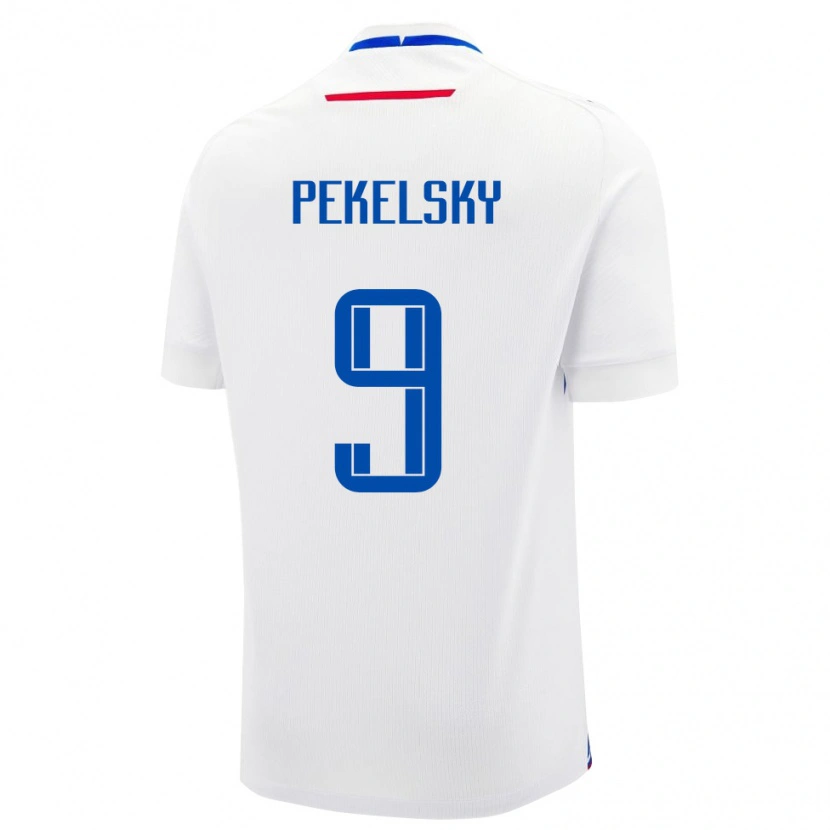 Danxen Dětské Slovensko Michal Pekelsky #9 Bílý Daleko Hráčské Dresy 24-26 Dres