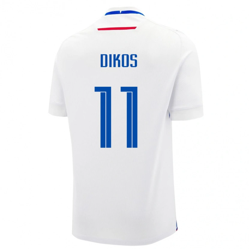 Danxen Dětské Slovensko Maximilian Dikos #11 Bílý Daleko Hráčské Dresy 24-26 Dres