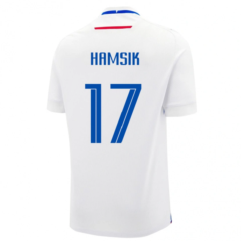 Danxen Dětské Slovensko Christian Hamsik #17 Bílý Daleko Hráčské Dresy 24-26 Dres