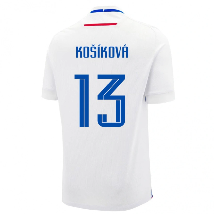 Danxen Dětské Slovensko Kristína Košíková #13 Bílý Daleko Hráčské Dresy 24-26 Dres