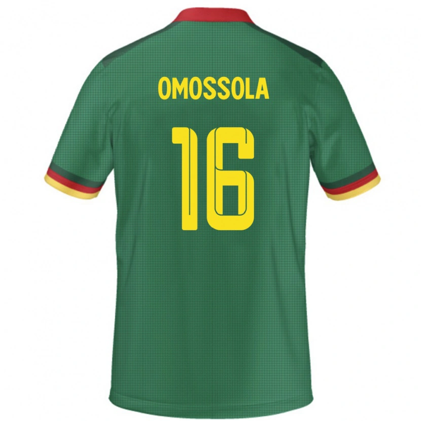 Danxen Pánské Kamerun Simon Omossola #16 Zelený Domů Hráčské Dresy 24-26 Dres