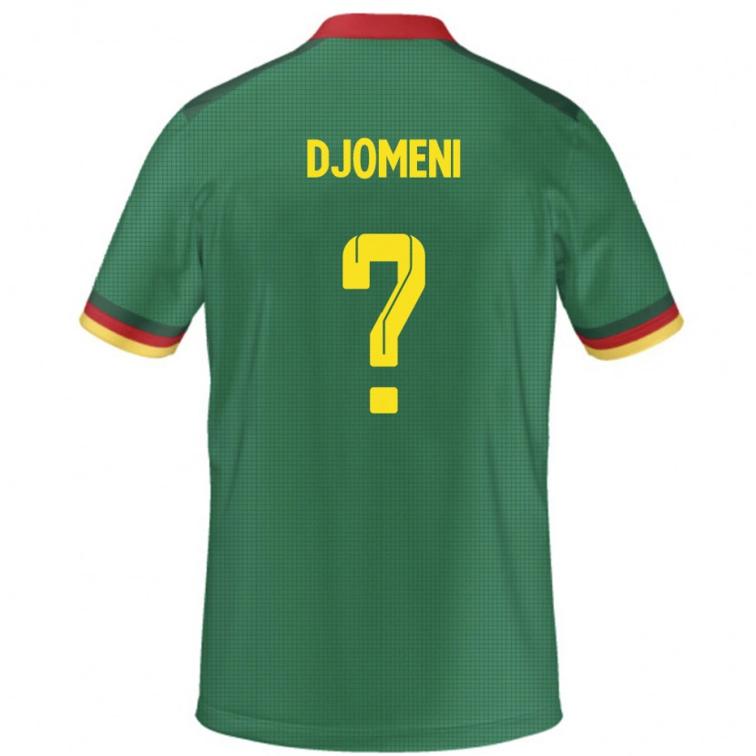 Danxen Pánské Kamerun Eric Djomeni #0 Zelený Domů Hráčské Dresy 24-26 Dres