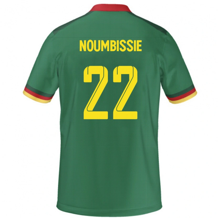 Danxen Pánské Kamerun Stéphane Noumbissie #22 Zelený Domů Hráčské Dresy 24-26 Dres