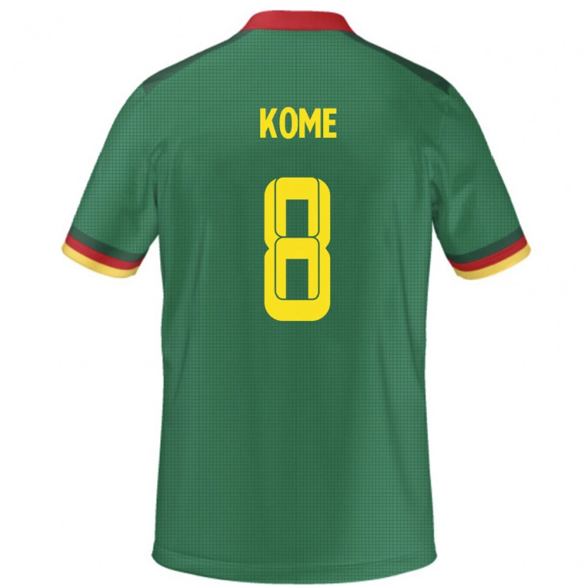 Danxen Pánské Kamerun Fadimatou Kome #8 Zelený Domů Hráčské Dresy 24-26 Dres