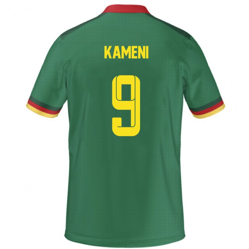 Danxen Pánské Kamerun Flora Kameni #9 Zelený Domů Hráčské Dresy 24-26 Dres