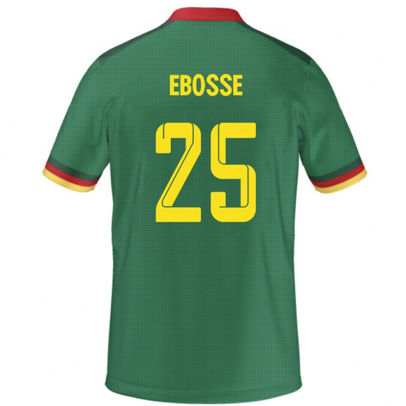 Danxen Pánské Kamerun Enzo Ebosse #25 Zelený Domů Hráčské Dresy 24-26 Dres