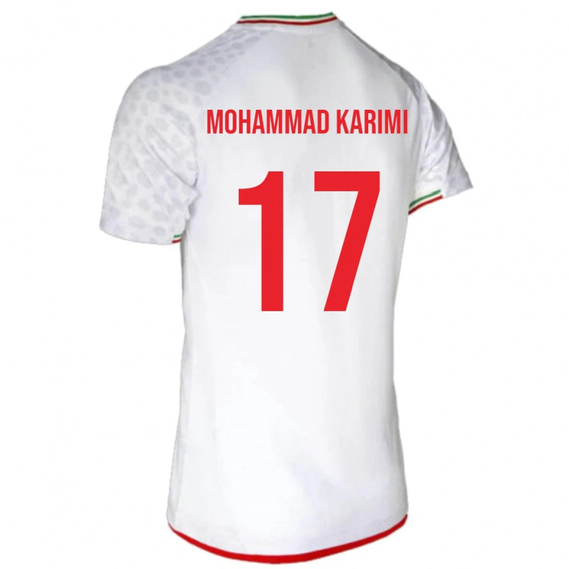 Danxen Pánské Írán Seyed Mohammad Karimi #17 Bílý Domů Hráčské Dresy 24-26 Dres