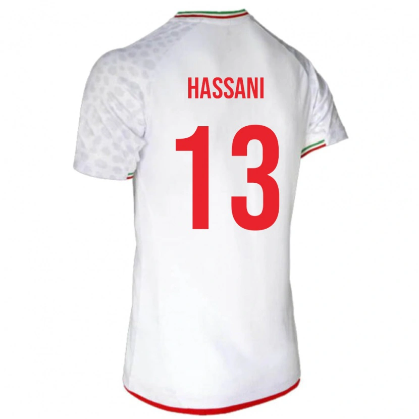 Danxen Pánské Írán Ali Hassani #13 Bílý Domů Hráčské Dresy 24-26 Dres