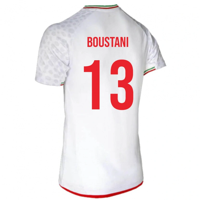 Danxen Pánské Írán Amirmohammad Boustani #13 Bílý Domů Hráčské Dresy 24-26 Dres