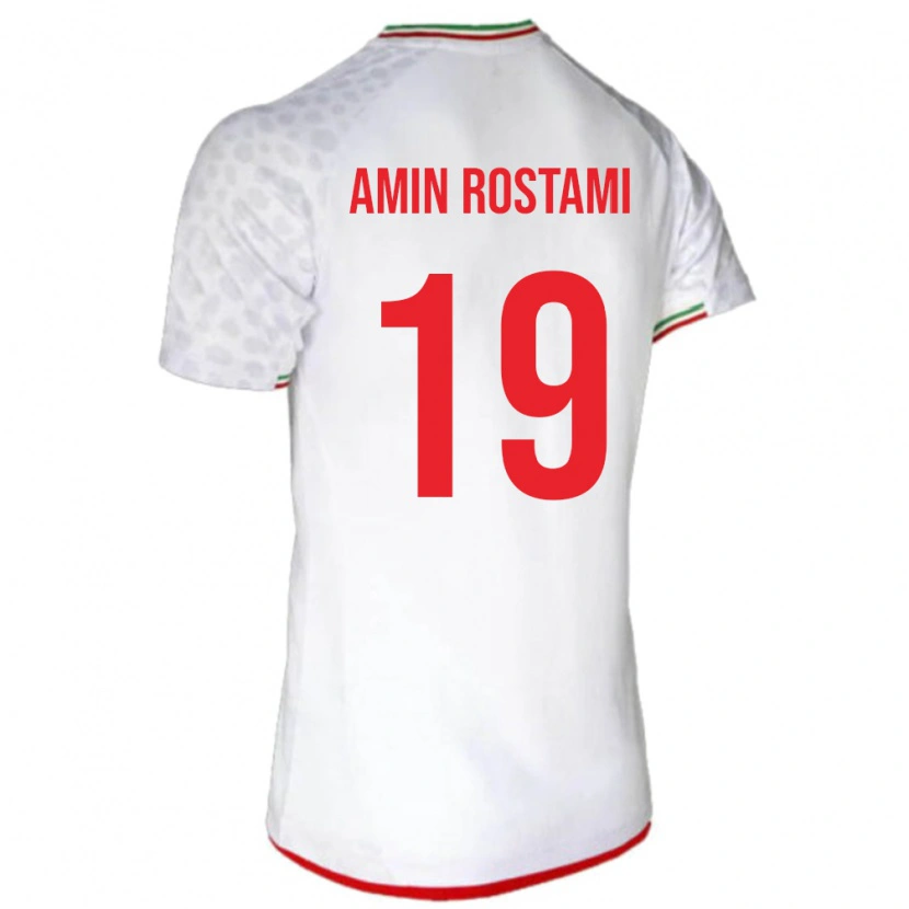 Danxen Pánské Írán Mohammad Amin Rostami #19 Bílý Domů Hráčské Dresy 24-26 Dres