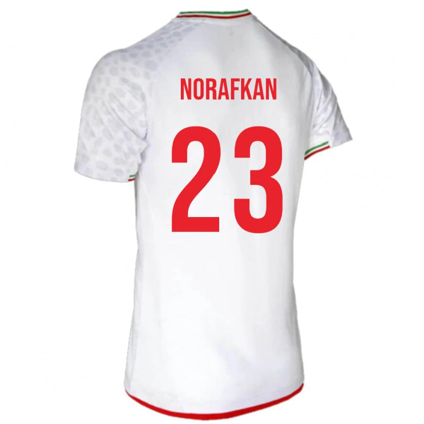 Danxen Pánské Írán Omid Norafkan #23 Bílý Domů Hráčské Dresy 24-26 Dres