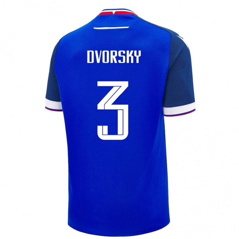 Danxen Pánské Slovensko Lukas Dvorsky #3 Modrý Domů Hráčské Dresy 24-26 Dres