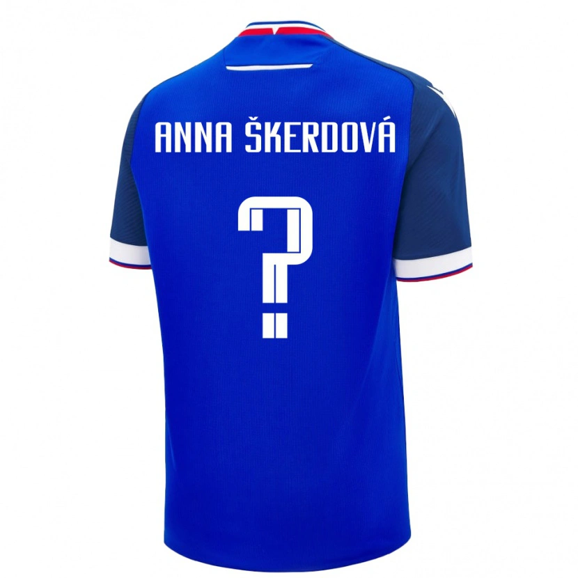 Danxen Pánské Slovensko Sofia Anna Škerdová #0 Modrý Domů Hráčské Dresy 24-26 Dres