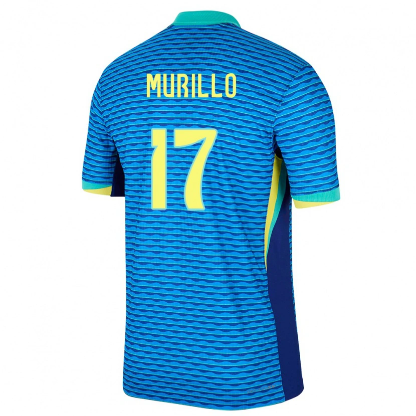 Danxen Pánské Brazílie Murillo #17 Modrý Daleko Hráčské Dresy 24-26 Dres