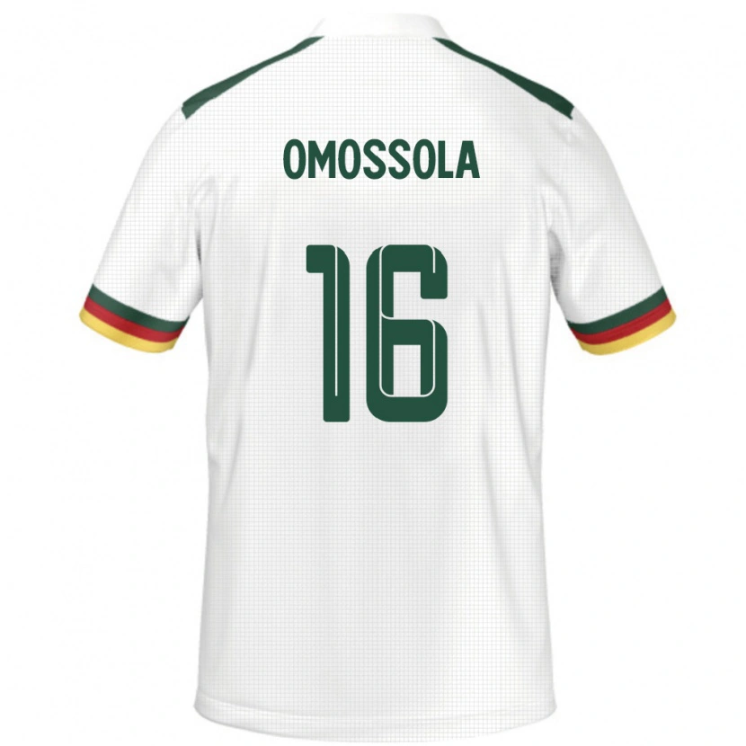 Danxen Pánské Kamerun Simon Omossola #16 Bílý Daleko Hráčské Dresy 24-26 Dres