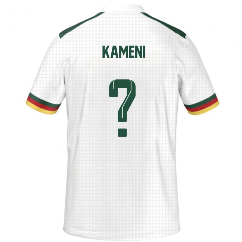 Danxen Pánské Kamerun Junior Kameni #0 Bílý Daleko Hráčské Dresy 24-26 Dres