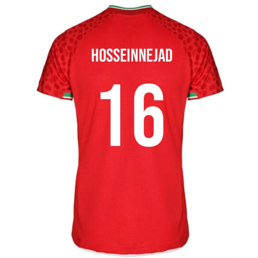 Danxen Pánské Írán Mohammadjavad Hosseinnejad #16 Červený Daleko Hráčské Dresy 24-26 Dres