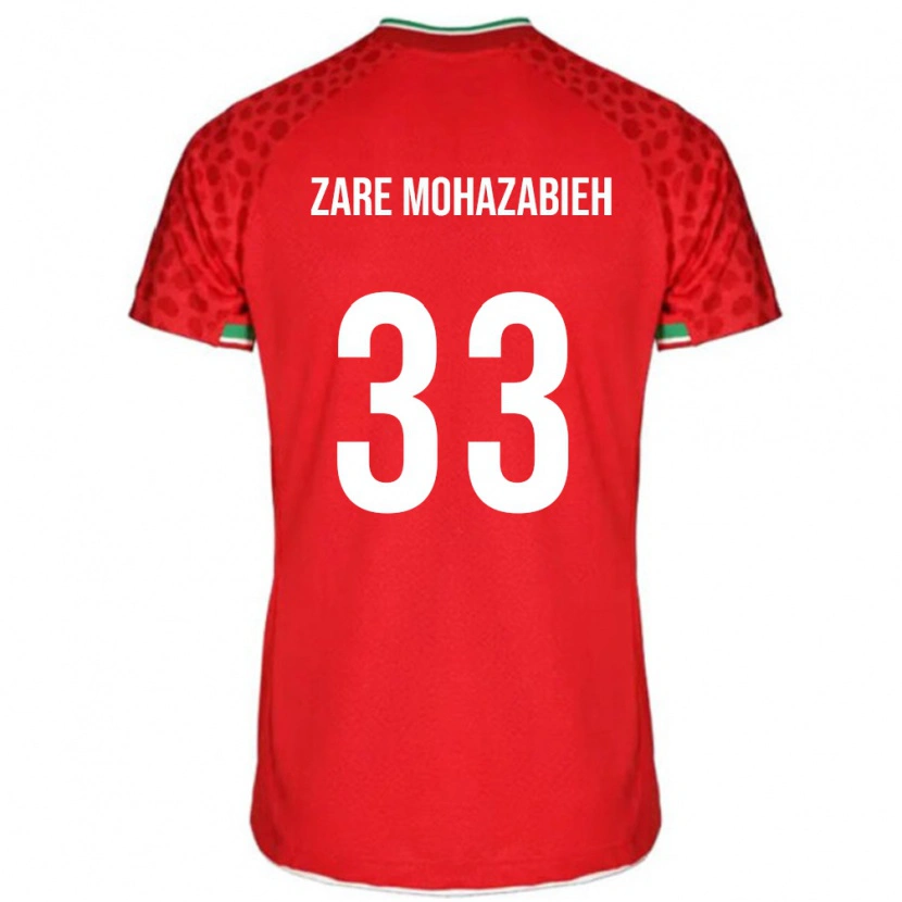 Danxen Pánské Írán Mehdi Zare Mohazabieh #33 Červený Daleko Hráčské Dresy 24-26 Dres