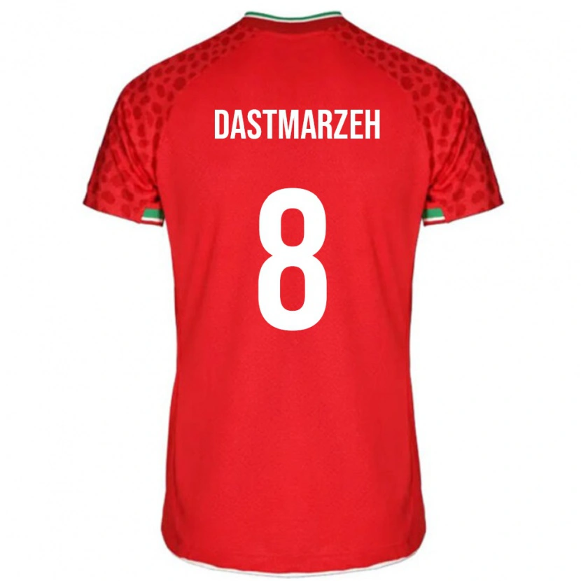 Danxen Pánské Írán Ali Dastmarzeh #8 Červený Daleko Hráčské Dresy 24-26 Dres