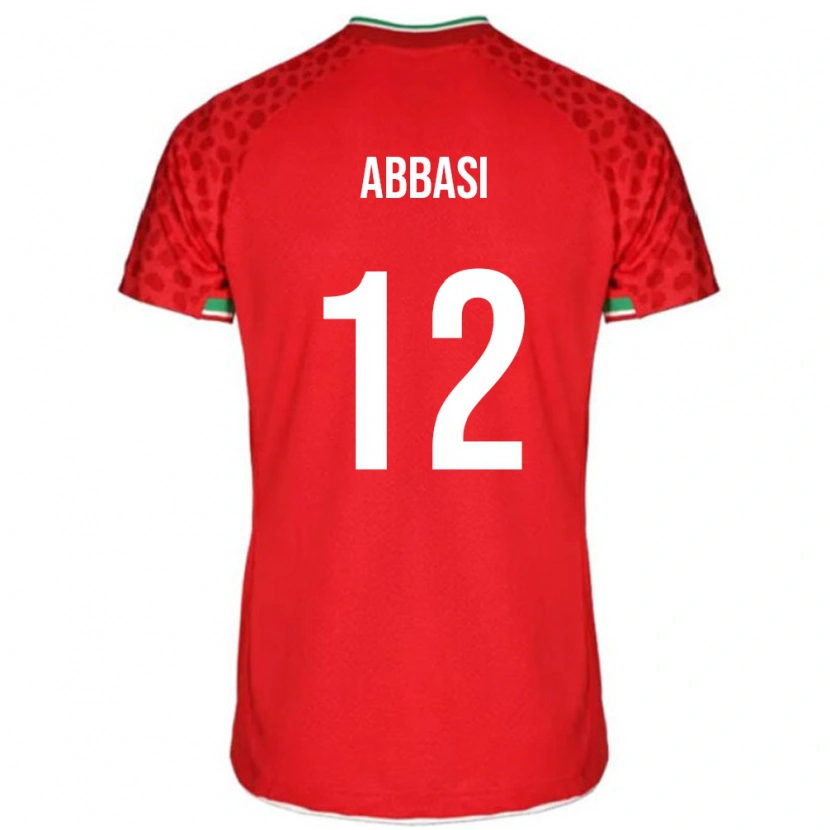 Danxen Pánské Írán Armin Abbasi #12 Červený Daleko Hráčské Dresy 24-26 Dres