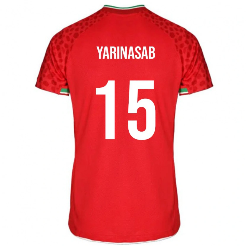 Danxen Pánské Írán Alireza Yarinasab #15 Červený Daleko Hráčské Dresy 24-26 Dres