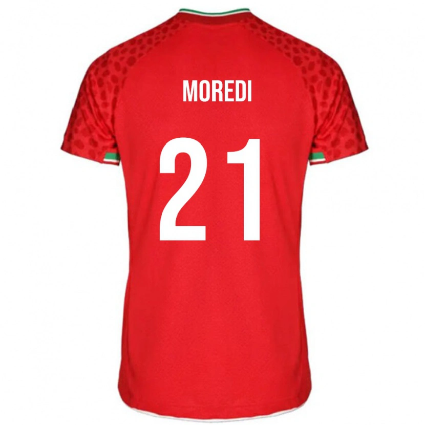 Danxen Pánské Írán Abolfazl Moredi #21 Červený Daleko Hráčské Dresy 24-26 Dres