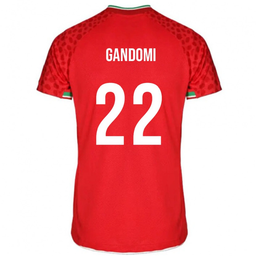 Danxen Pánské Írán Mohammad Gandomi #22 Červený Daleko Hráčské Dresy 24-26 Dres