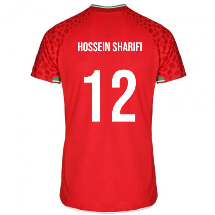 Danxen Pánské Írán Mohammad Hossein Sharifi #12 Červený Daleko Hráčské Dresy 24-26 Dres