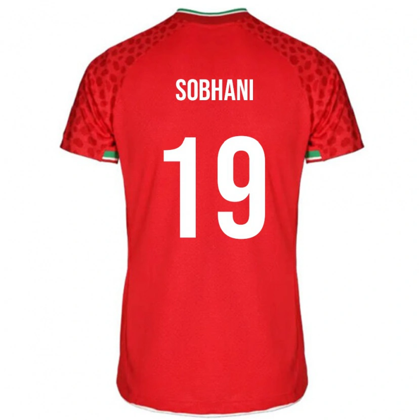 Danxen Pánské Írán Ali Sobhani #19 Červený Daleko Hráčské Dresy 24-26 Dres