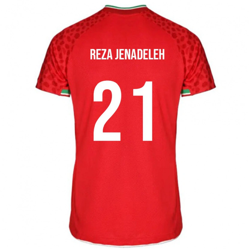 Danxen Pánské Írán Ahmad Reza Jenadeleh #21 Červený Daleko Hráčské Dresy 24-26 Dres