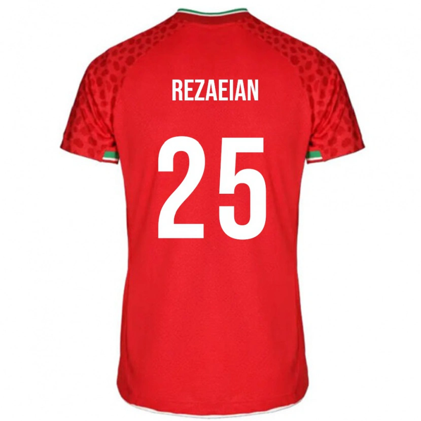 Danxen Pánské Írán Ramin Rezaeian #25 Červený Daleko Hráčské Dresy 24-26 Dres