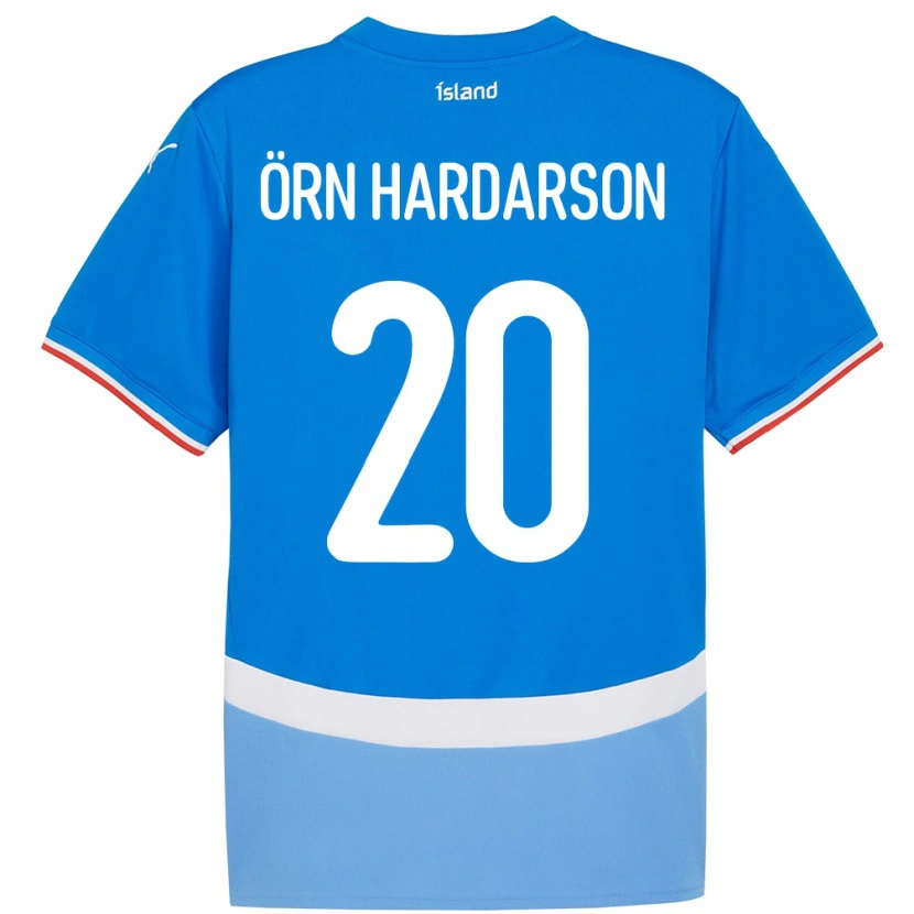 Danxen Dámské Island Sesar Örn Hardarson #20 Modrý Domů Hráčské Dresy 24-26 Dres