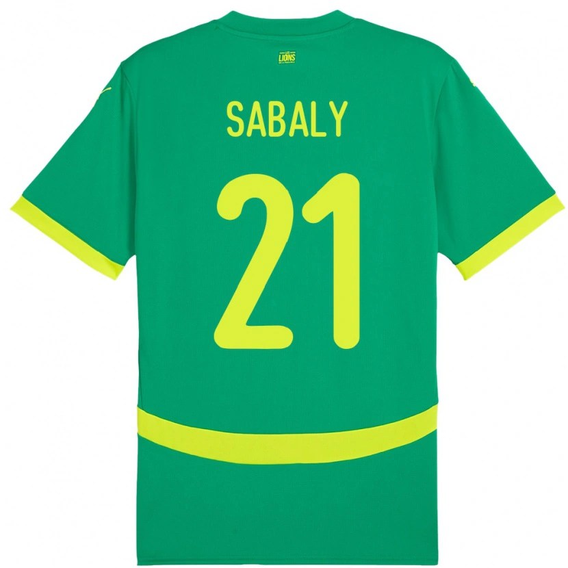 Danxen Dámské Senegal Cheikh Sabaly #21 Zelený Daleko Hráčské Dresy 24-26 Dres