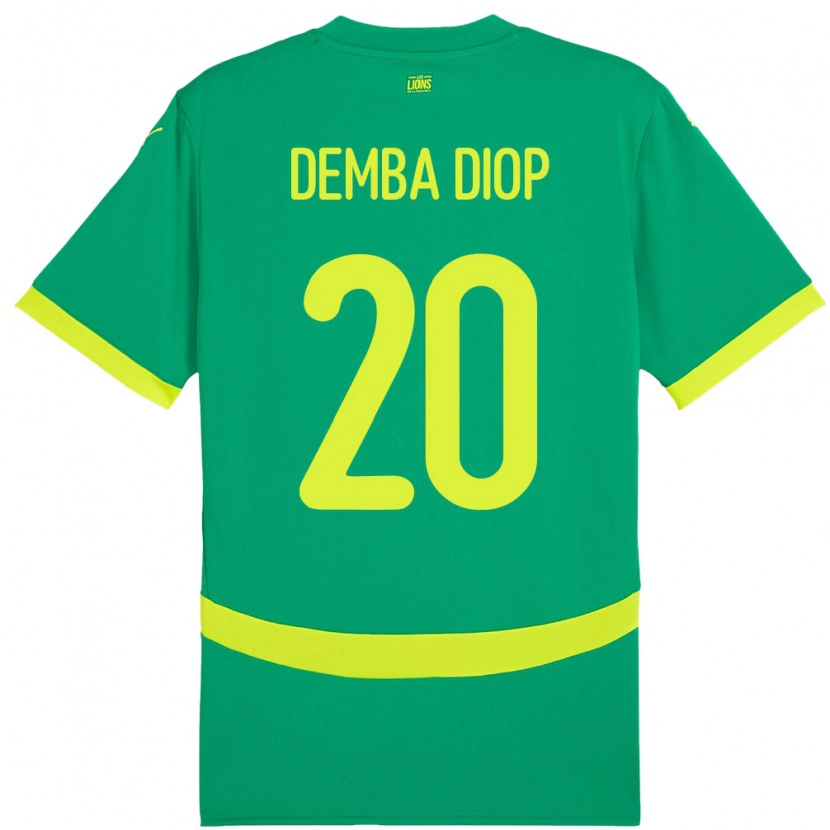 Danxen Dámské Senegal Pape Demba Diop #20 Zelený Daleko Hráčské Dresy 24-26 Dres