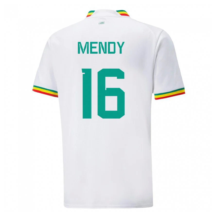 Danxen Dětské Senegalská Edouard Mendy #16 Bílý Domů Hráčské Dresy 22-24 Dres