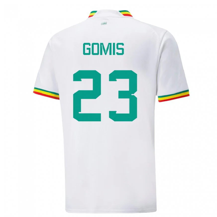 Danxen Dětské Senegalská Alfred Gomis #23 Bílý Domů Hráčské Dresy 22-24 Dres