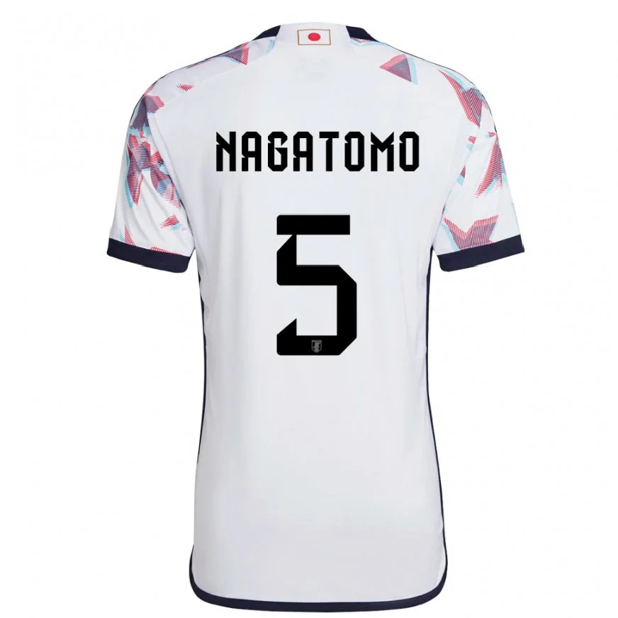 Danxen Dětské Japonská Yuto Nagatomo #5 Bílý Daleko Hráčské Dresy 22-24 Dres