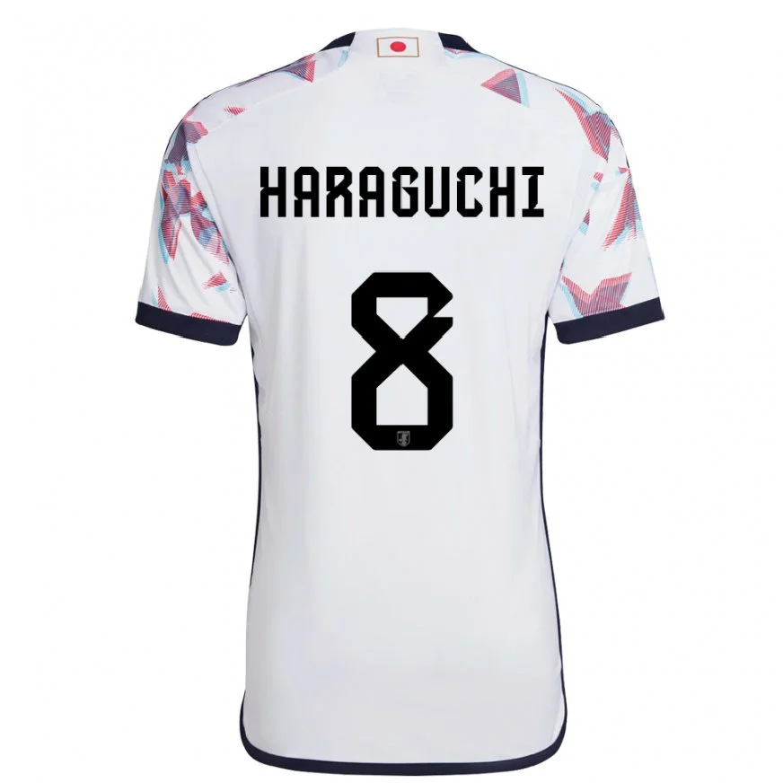 Danxen Dětské Japonská Genki Haraguchi #8 Bílý Daleko Hráčské Dresy 22-24 Dres