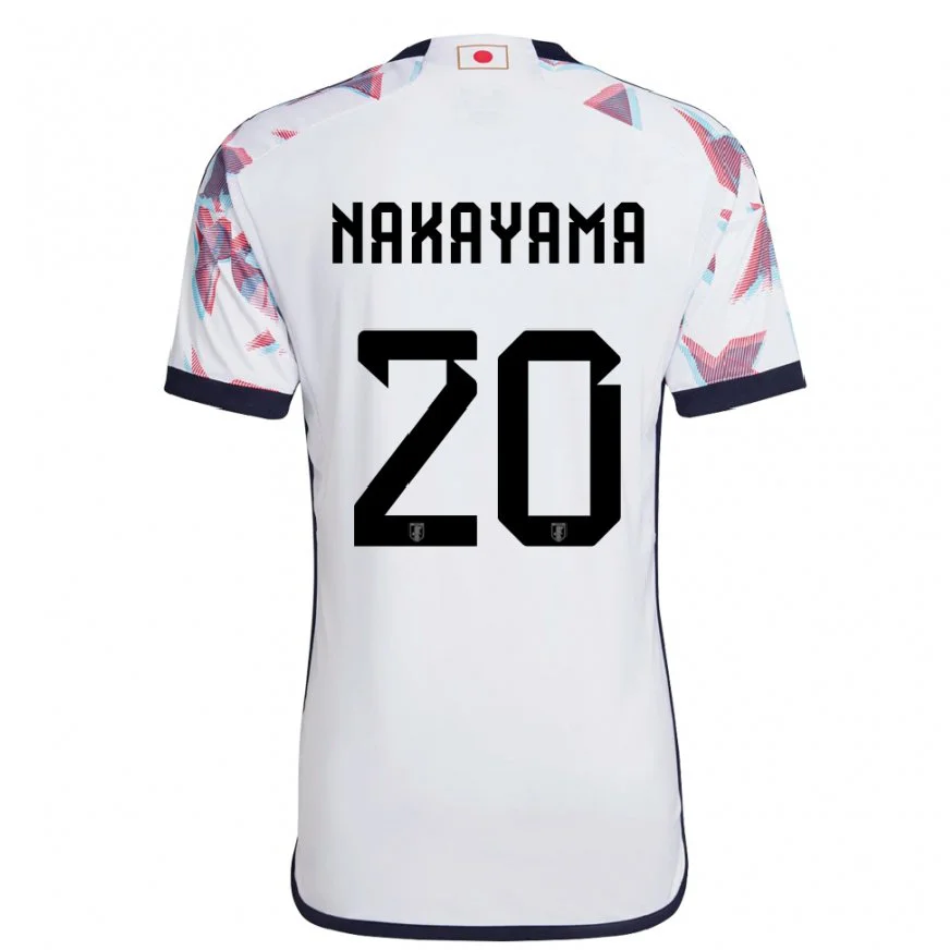 Danxen Dětské Japonská Yuta Nakayama #20 Bílý Daleko Hráčské Dresy 22-24 Dres