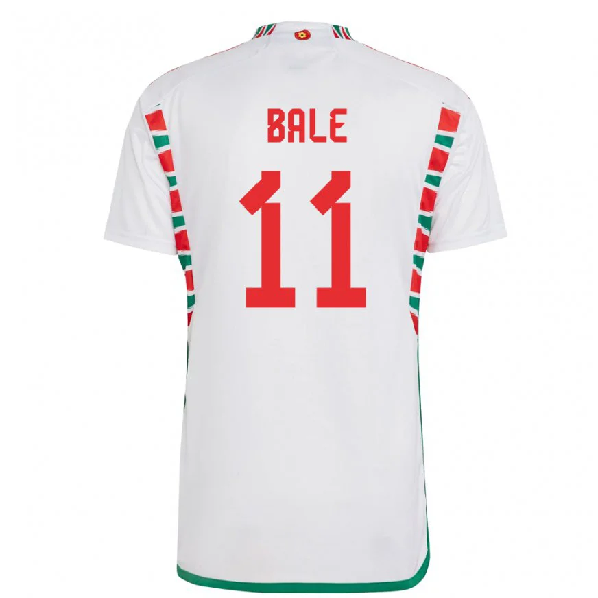 Danxen Dětské Velšská Gareth Bale #11 Bílý Daleko Hráčské Dresy 22-24 Dres