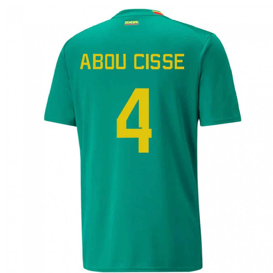 Danxen Pánské Senegalská Pape Abou Cisse #4 Zelená Daleko Hráčské Dresy 22-24 Dres