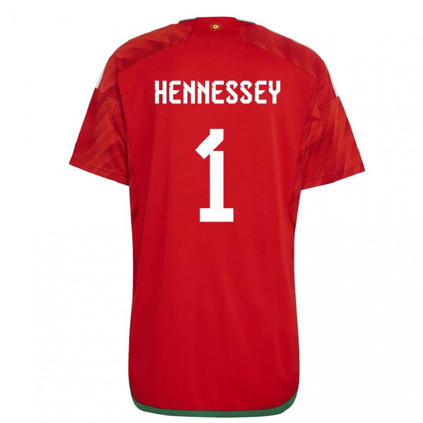 Danxen Dámské Velšská Wayne Hennessey #1 Červené Domů Hráčské Dresy 22-24 Dres