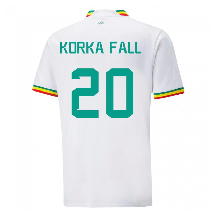 Danxen Dětské Senegalská Korka Fall #20 Bílý Domů Hráčské Dresy 22-24 Dres