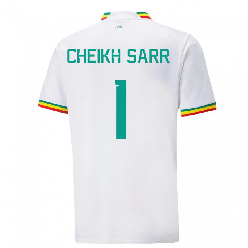 Danxen Dětské Senegalská Cheikh Sarr #1 Bílý Domů Hráčské Dresy 22-24 Dres