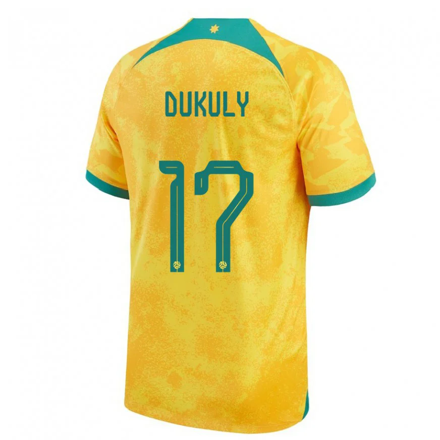 Danxen Dětské Australská Yaya Dukuly #17 Zlatý Domů Hráčské Dresy 22-24 Dres