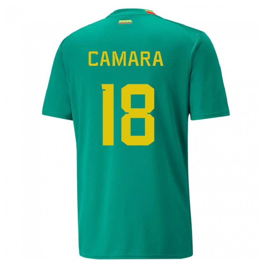 Danxen Dětské Senegalská Meta Camara #18 Zelená Daleko Hráčské Dresy 22-24 Dres